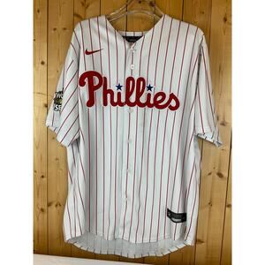 Philadelphia Phillies World Series 2022 NOLA #27 Jersey, Cream/Red - Size L